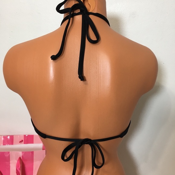 NEW PINK VS STRAPPY FRONT HIGH NECK TOP SWIM - Picture 3 of 4